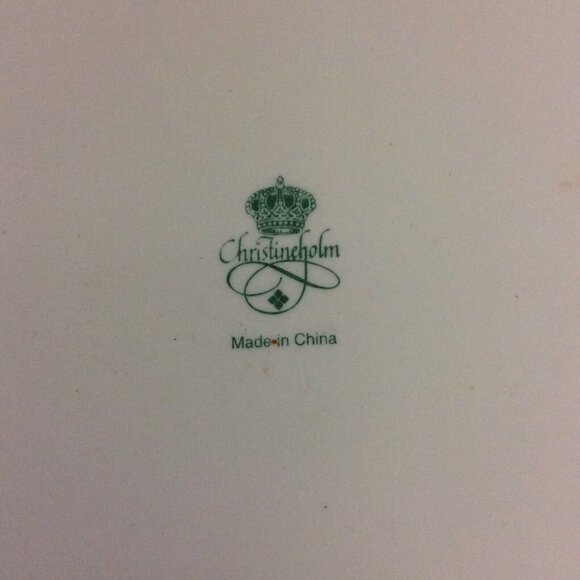 Pie Dish 9" Bakeware White Pink Roses Scalloped Edges Christine Holm - Picture 9 of 12